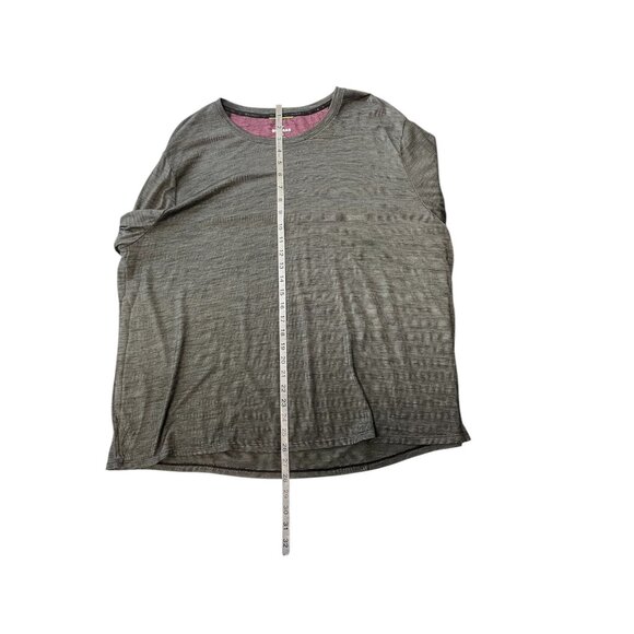 Bombas Womens Long Sleeve Top 2X Gray Merino Wool & Tencel Blend Soft Lightweigh - Picture 6 of 6